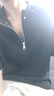 Homlean半拉鏈短袖男春夏時尚百搭寬松T恤美式高街柳丁半袖XM91黑色L 曬單實拍圖