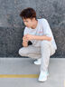回力男鞋夏季透氣運(yùn)動(dòng)鞋男2025新款百搭休閑鞋男士跑步鞋軟底鞋子男潮 白霧霾藍(lán) 42 (260mm) 男碼 曬單實(shí)拍圖