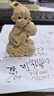 豪金聚木雕擺件 肥城桃木雕刻十二生肖木雕工藝品擺件手把件木質(zhì)景區旅 猴托桃款 曬單實(shí)拍圖
