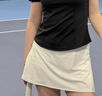 kawasaki川崎羽毛球女款梭織短裙休閑運動(dòng)速干防走光半身裙B2767 白色 M 曬單實(shí)拍圖
