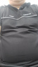 卡賓（CABBEEN）【速干/抗菌】涼感短袖T恤男2024夏季新款潮牌刺繡上衣 煤黑色01 XL /180/52 曬單實拍圖