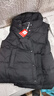 坦博爾羽絨馬甲輕壓短款休閑立領(lǐng)背心羽絨服女外套TD236006 黑色 L (170) 曬單實(shí)拍圖