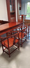 一善一品 紅木家具 非洲花梨（ 學(xué)名：刺猬紫檀）茶桌椅組合干泡茶臺新中式茶藝桌實(shí)木功夫茶幾 1.98米干泡茶臺+1主椅+4客椅 曬單實(shí)拍圖