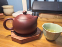 京東京造 宜興紫砂壺手工【原礦紫泥】煮茶泡茶壺茶具 西施壺210ml禮盒裝 曬單實拍圖