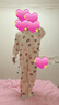 纖絲鳥（TINSINO）兒童連體睡衣女童長袖哈衣爬服春季純棉家居服童裝 小熊檸檬 曬單實拍圖