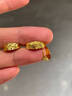 萃華金店足金999車花樹葉紋耳環(huán)送媽媽母親節(jié)禮物送婆婆送老婆送禮禮物 【菱形車花耳環(huán)】約1.7g（京倉速達） 曬單實拍圖