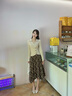 香影美拉德咖色格紋半身裙女2025秋裝新款獨(dú)特別致不規(guī)則高腰裙子 咖色 S 曬單實(shí)拍圖