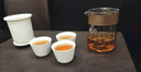 臻廚聚戶外旅行茶具套裝便攜式旅游茶具快客杯 觀山白快客杯【一壺三杯】 曬單實拍圖