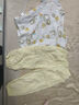 優(yōu)奇男女寶寶短袖長褲嬰兒夏季薄款套裝a類一1-2歲6-12個(gè)月兒童衣服夏 小鴨子+檸檬黃 90 曬單實(shí)拍圖