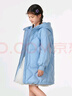 坦博爾（Tanboer）冬季兒童羽絨服女中長(cháng)款寬松保暖童裝外套TC331606 艾莎藍 130 曬單實(shí)拍圖