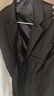 花花公子西服套裝男士韓版修身上衣外套伴郎新郎結婚商務職業(yè)正裝小西裝男 兩扣黑色上衣+襯衫+領帶+西褲 XL 曬單實拍圖