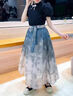哈羅小黃鴨HAL.DUCK馬面裙女童漢服夏季兒童新中式套裝2025新款大童夏裝國(guó)風(fēng)唐裝裙子 圖片色兩件套 120 cm 曬單實(shí)拍圖