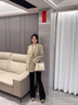 柏薩尼（PESASRIE）輕奢品牌包包女款手提包新款女士斜跨單肩包大容量情人節(jié)七夕禮物 米白配卡其色【奢侈禮盒包裝】 情人節(jié)生日送女友送老婆送母親 曬單實拍圖