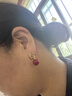 芯奢紅色仿珍珠耳環(huán)耳夾無(wú)耳洞女小香風(fēng)秋冬耳釘耳墜過年喜慶實(shí)用耳飾 耳夾一對(duì)(無(wú)需耳洞可帶) 曬單實(shí)拍圖