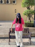 卡圖弛cleanfit白色西褲子男夏季垂墜感薄款直筒微喇長褲闊腿顯瘦休閑褲 白色 XL 曬單實拍圖