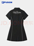 FILA FUSION斐樂潮牌女裝連衣裙2025夏新款時尚休閑吸濕速干翻領(lǐng)裙子 正黑色-BK L 170/88A/L 曬單實拍圖