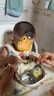 新安代兒童餐盤嬰兒餐具輔食碗訓(xùn)練學(xué)吃飯工具不銹鋼吸盤式注水保溫碗 綠恐龍【可拆洗保溫餐盤】 曬單實(shí)拍圖