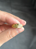 中鑫珠寶黃金耳環(huán)女足金999.9耳圈斜紋送媽媽金首飾婆婆中老年 【現(xiàn)貨】3.74g 曬單實拍圖