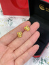 中國黃金（CHINA GOLD）黃金耳環(huán)女士足金小貓耳釘純金耳飾生日七夕情人節(jié)禮物送女友老婆 【賀卡定制/聯(lián)系客服】 曬單實(shí)拍圖
