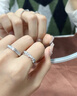 老鳳祥星星情侶戒指夜光銀對(duì)戒女士純銀輕奢小眾七夕情人節(jié)禮物送女友 【老鳳祥禮盒】星星情侶戒指 曬單實(shí)拍圖