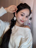 BJYL輕氧夏日度假風花朵流蘇耳環(huán)女顯臉小氣質(zhì)絕美獨特耳飾耳墜耳釘女 白色花朵流蘇耳環(huán) 曬單實拍圖
