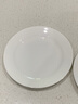 斯凱綈（Sky Top）盤子骨碟陶瓷吃碟骨瓷醬菜碟家用餐具套裝純白6英寸平盤4件 曬單實(shí)拍圖