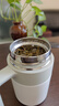 保溫杯316不銹鋼馬克杯帶蓋水杯男咖啡杯辦公室便攜茶杯子H 韻白霜華500ML【長效保溫保冷】 曬單實拍圖