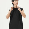 gxg.jeans男裝 多色個(gè)性刺繡寬松圓領(lǐng)無(wú)袖背心男 25年夏新品 黑色 L (175) 曬單實(shí)拍圖