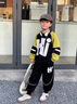 G.DUCKKIDS男童套裝春秋裝2025新款大兒童洋氣帥氣運動休閑8字母衛(wèi)衣9兩件套 綠色 160 cm 曬單實拍圖
