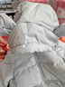 童泰（TONGTAI）嬰兒羽絨連體衣冬季寶寶哈衣兒童羽絨服男童女童外出連帽抱衣 紫色 80 曬單實拍圖