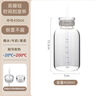 維艾（Newair）雙蓋時間刻度玻璃杯高顏值水杯女咖啡飲料果汁杯子便攜吸管牛奶杯 曬單實拍圖