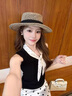 蝶嬌諾（DIEJIAONUO）連衣裙子女夏季2025新款韓系氛圍感多巴胺法式溫柔風(fēng)小香風(fēng)套裝女 黑色上衣+波點長裙 S 曬單實拍圖