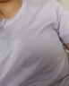 森馬（Semir）森柔|短袖T恤女夏季字母正肩套頭衫顯瘦基礎簡(jiǎn)約上衣101325100017 曬單實(shí)拍圖