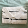 無印良品（MUJI）男式 棉水洗天竺編織 短袖POLO衫 襯衫 純棉 全棉男裝 ABE14A3S 白色 L 曬單實拍圖