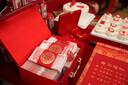 光多拉彩禮盒結(jié)婚禮金箱20萬訂婚裝錢盒子現(xiàn)金聘禮提親定親紅色手提錢箱 曬單實(shí)拍圖