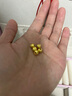 瑟迪黃金金珠貓眼珠3D硬金足金999閃亮轉(zhuǎn)運(yùn)珠路路通DIY散珠串珠小配件 6毫米約0.19g 曬單實(shí)拍圖