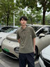LAZY DAY TREND戶外防曬涼感速干半拉鏈POLO衫男士夏季寬松工裝短袖T恤 叢林綠 M 曬單實拍圖