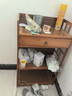 甄府茶架子置物架多層茶葉收納柜客廳小型博古架茶室茶具架茶葉展示柜 茶色【二層帶抽50長(cháng)】邊柜 無(wú)規格 曬單實(shí)拍圖