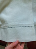 百圖betu女裝2025夏季新款牛仔闊腿褲高腰顯瘦純棉九分褲褲子2505X14 白色 S 曬單實拍圖