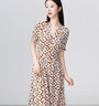 哥弟（GIRDEAR）女裝鳶尾裙子法式茶歇田園風(fēng)收腰顯瘦連衣裙150026 鳶尾棕 鳶尾棕 XL (5碼) 曬單實(shí)拍圖