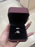 QMXD結婚戒指仿真一對婚禮現場(chǎng)用鴿子蛋婚戒對戒活口可調節求婚假戒子 情侶一對【1個(gè)燈盒裝】 曬單實(shí)拍圖