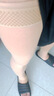 浪莎（LangSha）德絨保暖襪子女踩腳護(hù)腿長(zhǎng)筒襪套老寒腿關(guān)節(jié)防寒秋冬季中老年護(hù)膝 膚色踩腳60厘米-硅膠防滑款 XL [適合150-200斤] 曬單實(shí)拍圖
