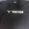 VICTOR威克多勝利羽毛球服男款訓(xùn)練服快干透氣T恤T-40050 黑色 L 曬單實(shí)拍圖