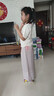 多妙屋女童褲子大童運(yùn)動(dòng)戶外工裝褲兒童休閑傘兵褲女孩長(zhǎng)褲洋氣春夏童裝 QLH16063灰紫 140 曬單實(shí)拍圖