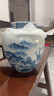 陶瓷山水茶葉罐空罐大號(hào)密封罐家用綠茶紅茶普洱儲(chǔ)存罐防潮存茶罐 青花茶葉罐-山水人家（大號(hào)） 曬單實(shí)拍圖
