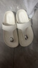 CHARLES&KEITH厚底金屬裝飾人字拖外穿拖鞋生日禮物CK1-70920183 Chalk粉白色 35 （225） 曬單實(shí)拍圖