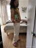 RGPX棉麻女裝亞麻高檔中國風(fēng)復(fù)古無袖背心夏民族風(fēng)寬松新中式盤扣上衣 黃色 M 【95-110斤】 曬單實拍圖