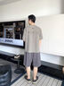忠爾康2025新款夏季男士休閑鞋透氣鏤空軟底板鞋百搭輕便中年爸爸皮鞋男 灰色 夏季鏤空款 40 曬單實(shí)拍圖