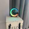 UECYXOP藍牙音響無線充電氛圍夜燈音箱便捷式桌面藍牙音響多功能鬧鐘音響送男女友生日禮物送朋友音響擺件 黑【月亮】無線充+ 立體環(huán)繞音效 曬單實拍圖