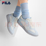 斐樂(lè)（FILA）【韓素希同款】官方女鞋摩登板鞋2025夏新款布丁鞋薄底鞋休閑鞋 雪白/幻象藍(lán)-SI 37.5 曬單實(shí)拍圖